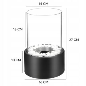 Biokominek wolnostojący bezdymny