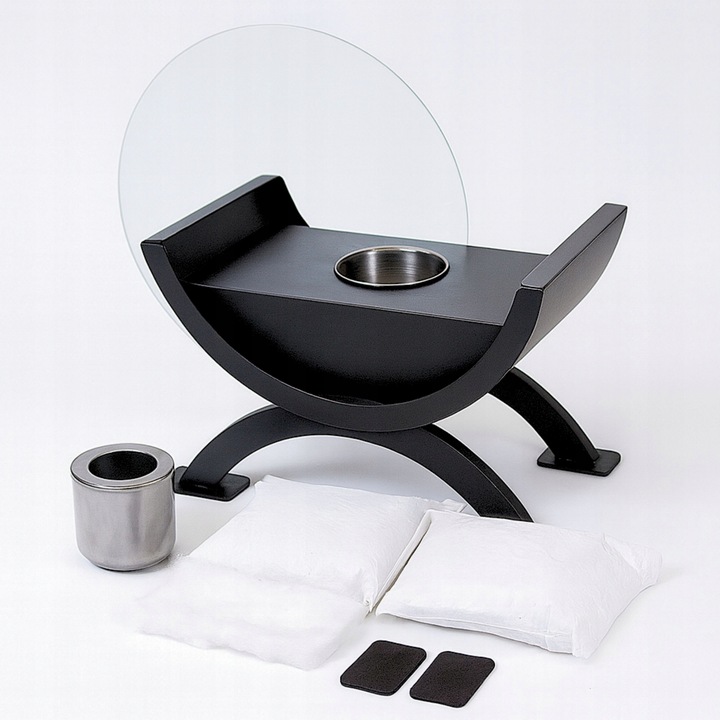 Zestaw biokominka okrągłego stołowego