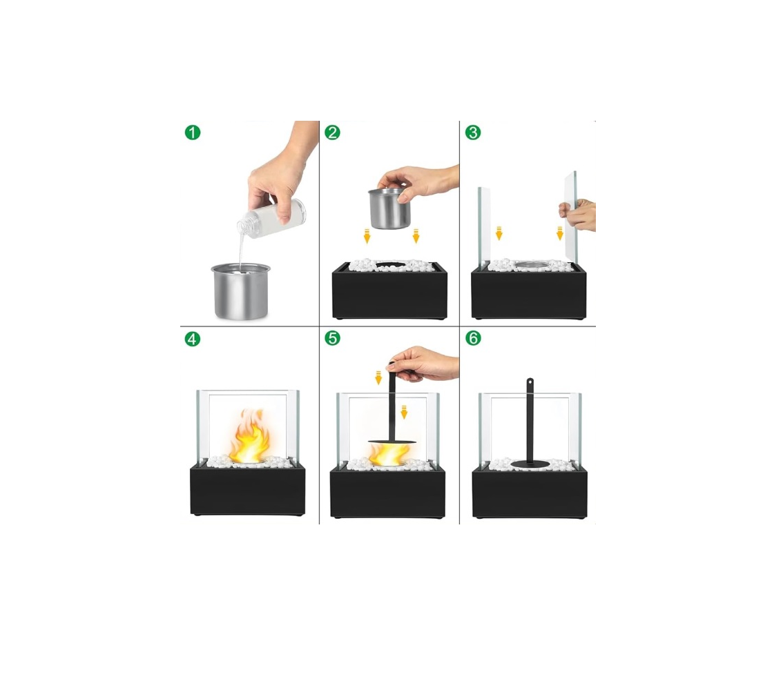 Biokominek wolnostojący bezdymny - obrazek 4
