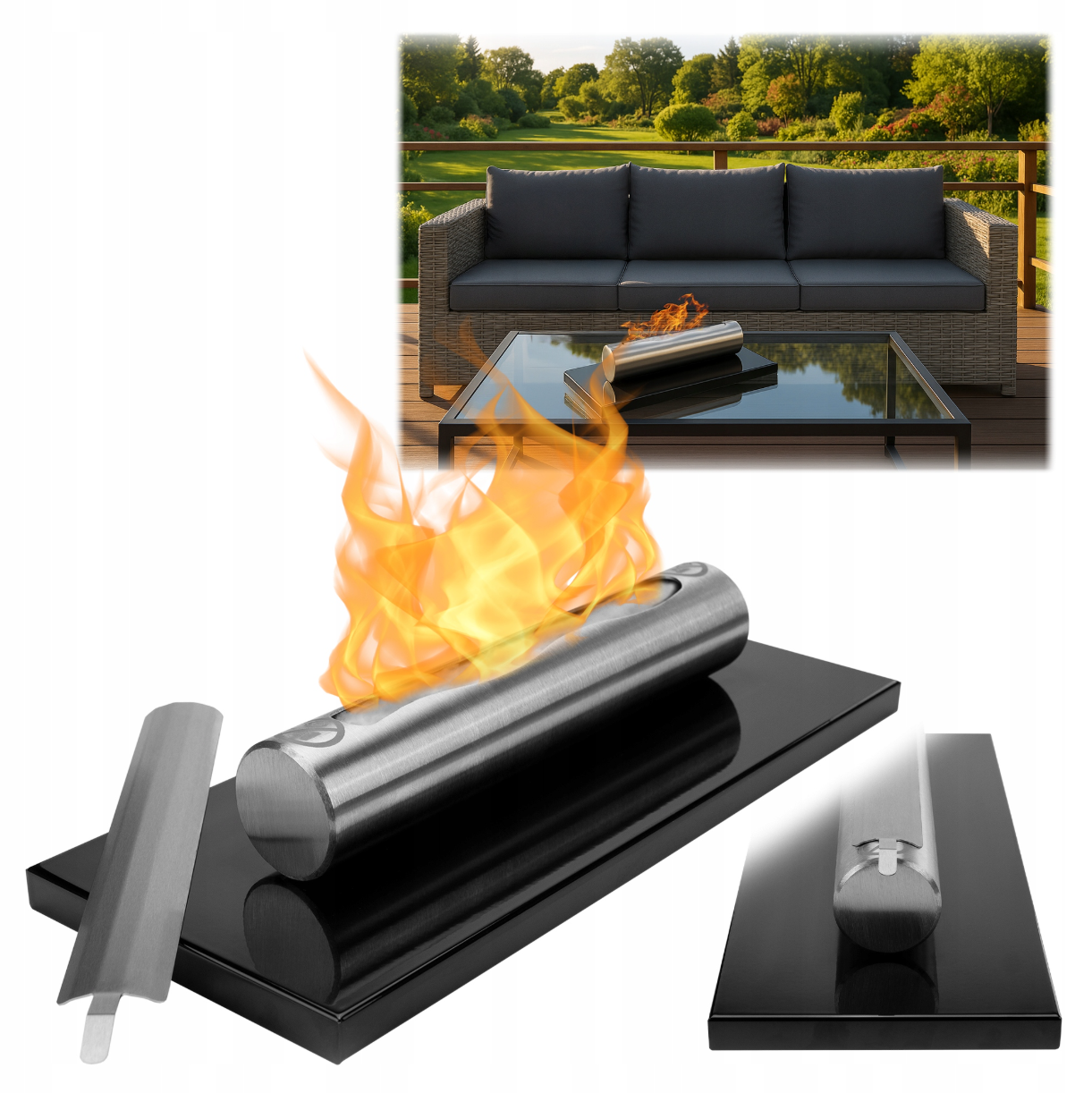 Biokominek wolnostojący bezdymny + 1L biopaliwa GRATIS - obrazek 2