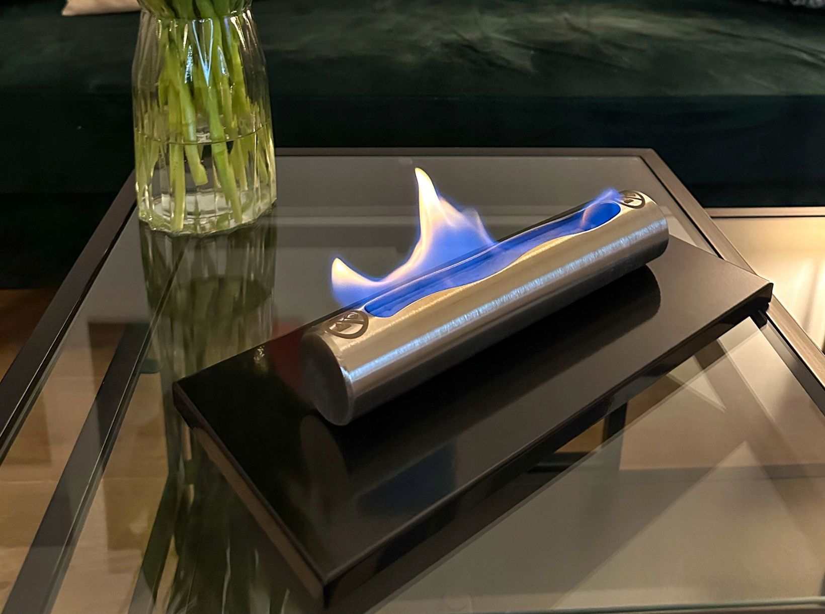 Zastosowanie biokominka STAINLESS CZARNY