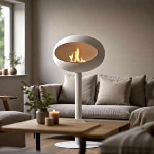 Biokominek wolnostojący bezdymny