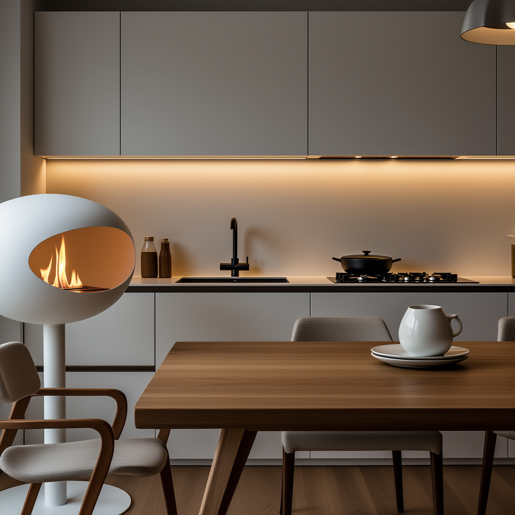 Biokominek wolnostojący bezdymny - obrazek 3