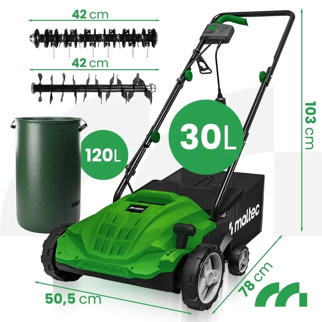 Aerator wertykulator MalTec MasterLawn-PRO2400