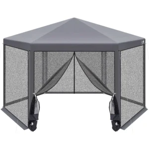 PAWILON OGRODOWY ALTANA 6 ścianek NAMIOT HANDLOWY z MOSKITIERĄ