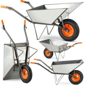 Taczka OGRODOWA budowlana spawana stalowa HIGHER 120L 210kg metalowa