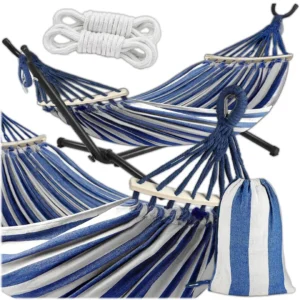 HAMAK ZE STELAŻEM Stelaż do hamaka STOJAK NA HAMAK