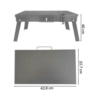 GRILL WĘGLOWY TURYSTYCZNY SKŁADANY + AKCESORIA