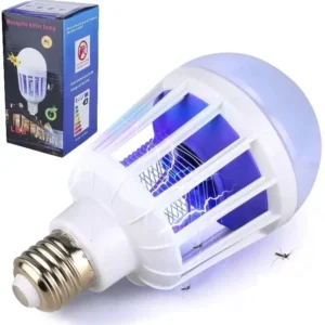 ŻARÓWKA UV NA KOMARY MUCHY LAMPA OWADOBÓJCZA 2W1