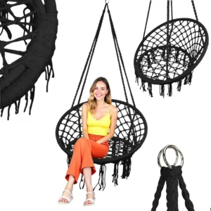 HUŚTAWKA OGRODOWA BOCIANIE GNIAZDO FOTEL WISZĄCY 01