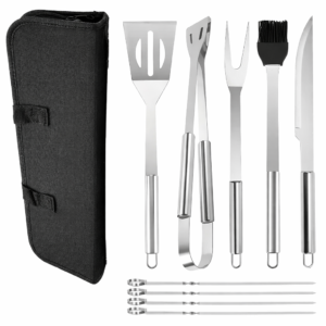 ZESTAW SZTUĆCÓW do GRILLOWANIA + ETUI na 9SZT BBQ