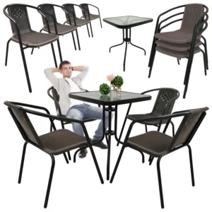 ZESTAW MEBLI OGRODOWYCH NA TARAS